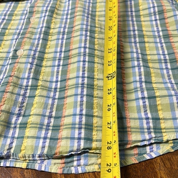 Talbots mens shirt size large short sleeve spring cruise wear button down collar - Picture 10 of 11
